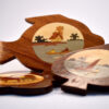 Posavasos de madera (juego de 6)