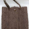 Bolso liso rafia trenzada tonos marrones