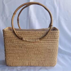 Bolso aro redondo natural juego de 3