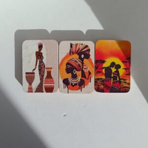 Imanes de madera forma cuadrada